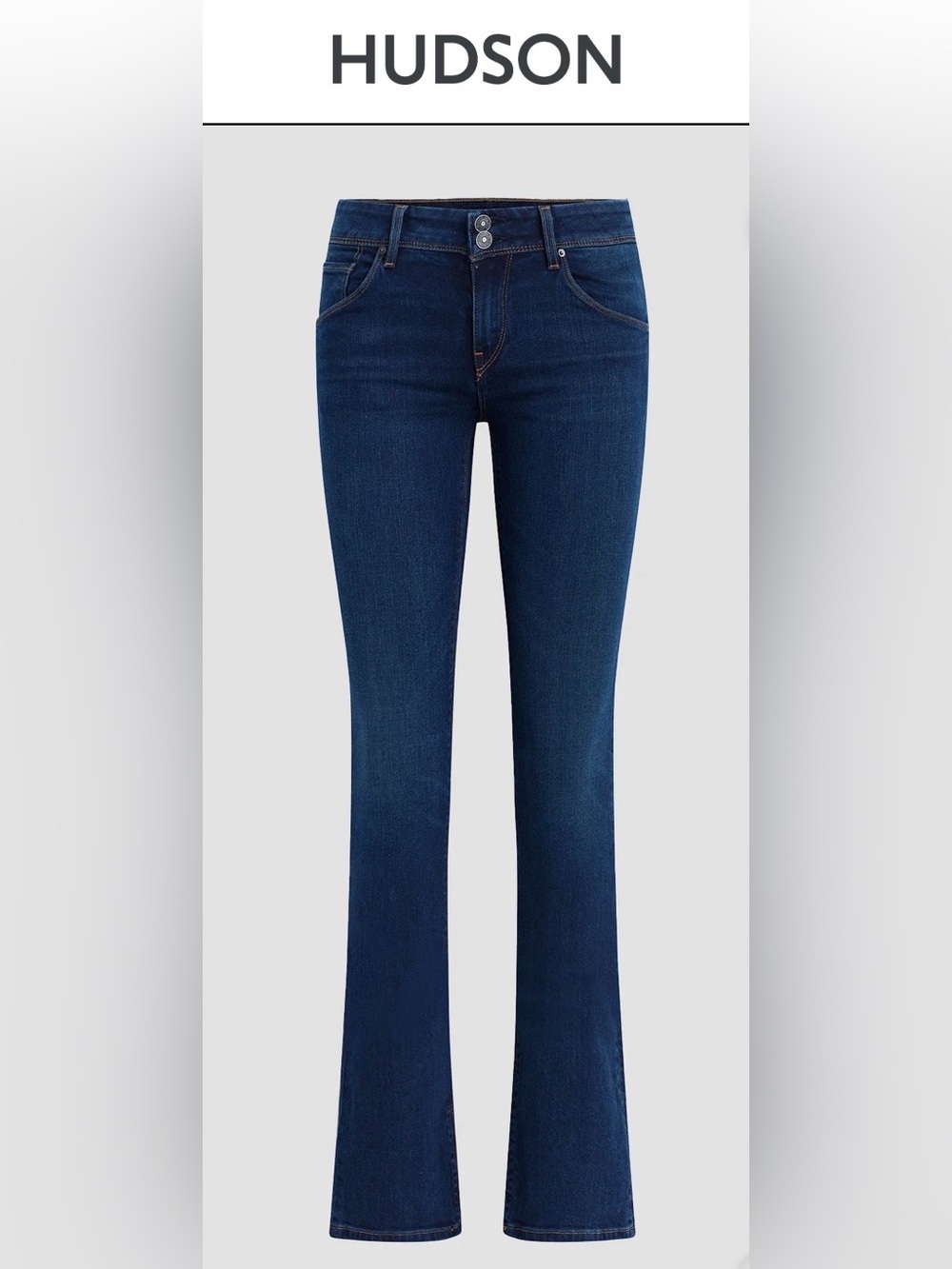 Hudson Beth Baby Bootcut Jeans 27 LoRise Stretch Classic New $205 Sexy Denim
